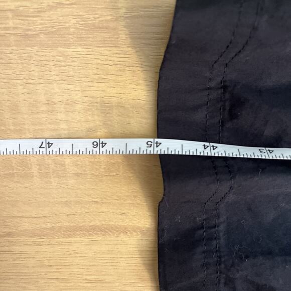 NWT Madewell Dress Size Petite Medium Poplin Smocked Maxi Black NV960 - Picture 6 of 8